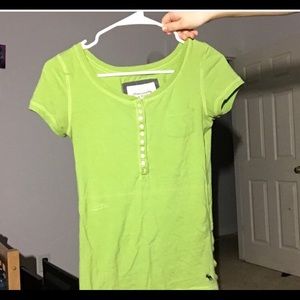 Button up green Abercrombie and Fitch Blouse